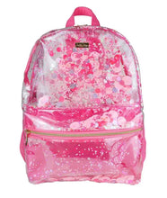 Load image into Gallery viewer, Pink Party Heavy Duty Confetti Pink Clear Backpack - Abbies Place