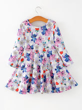 Load image into Gallery viewer, Toddler Girls Valentine Party Dress – Candy Heart Print Holiday Outfit