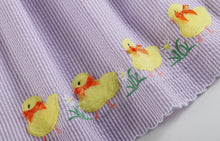 Load image into Gallery viewer, Lavender Fuzzy Chick and Flowers
Collared Dress