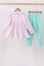 Load image into Gallery viewer, Premium turkey embroidery gingham pants set - Abbies Place