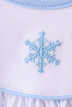Load image into Gallery viewer, Premium blue snow bow embroidery bubble - Abbies Place