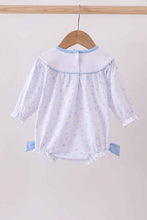 Load image into Gallery viewer, Premium blue snow bow embroidery bubble - Abbies Place