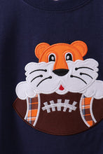 Load image into Gallery viewer, Premium Navy Auburn tiger applique top