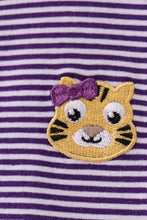 Load image into Gallery viewer, Premium Purple LSU stripe tiger embroidery dress