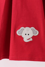 Load image into Gallery viewer, Premium Maroon Alabama elephant applique dress