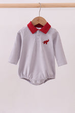 Load image into Gallery viewer, Premium Maroon Alabama elephant embroidery stripe bubble