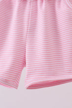 Load image into Gallery viewer, Premium Pink&white stripe bow shorts