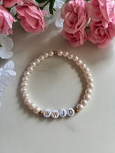 Load image into Gallery viewer, WWJD Bead Bracelet - Multi-Color Natural Stone Faith Jewelry