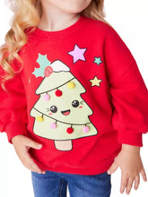 Load image into Gallery viewer, Children's Christmas Tree Pom Pom Sweatshirt