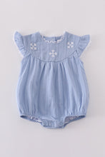 Load image into Gallery viewer, Premium blue cross embroidery bubble - Abbies Place