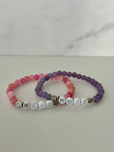 Load image into Gallery viewer, WWJD Bead Bracelet - Multi-Color Natural Stone Faith Jewelry