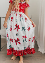 Load image into Gallery viewer, Christmas Bow Lounge Gown