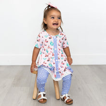 Load image into Gallery viewer, Lillian's Garden Tea Party Short Sleeve Peplum + Legging Set