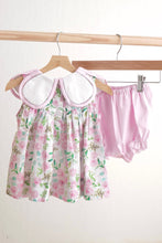Load image into Gallery viewer, Pink easter cross emrboidery floral girl set - Abbies Place