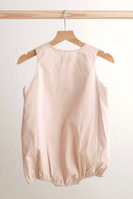 Load image into Gallery viewer, Khaki he is risen hand-smocked boy bubble - Abbies Place