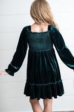 Load image into Gallery viewer, Dark Green Velvet Dress