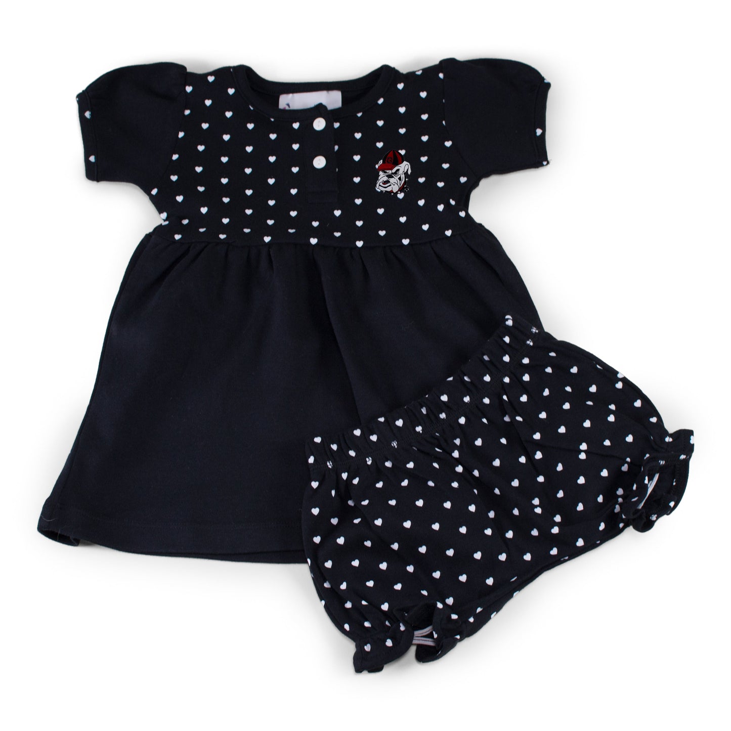 Georgia Girl's Heart Dress with Bloomers