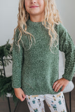 Load image into Gallery viewer, Green Chenille Nutcracker Bell Pant Set