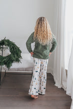 Load image into Gallery viewer, Green Chenille Nutcracker Bell Pant Set