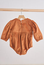 Load image into Gallery viewer, Carmel velvet lace girl bubble