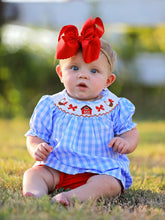 Load image into Gallery viewer, Farm Smocking Embroidered Girls Outfits