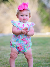 Load image into Gallery viewer, Easter Cross Smocking Embroidery Baby Girl Romper