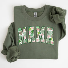 Load image into Gallery viewer, Mama, Vintage, St. Paddy's Day, Clover, Shamrock, Lucky, Irish, Lucky Charm, St Patrick's Day Sweatshirt