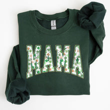 Load image into Gallery viewer, Mama, Retro, St. Paddy's Day, Clover, Shamrock, Lucky, Irish, Lucky Charm, St Patrick's Day Sweatshirt