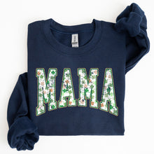 Load image into Gallery viewer, Mama, Retro, St. Paddy's Day, Clover, Shamrock, Lucky, Irish, Lucky Charm, St Patrick's Day Sweatshirt