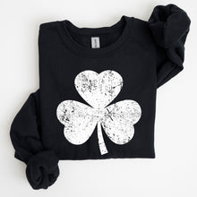Load image into Gallery viewer, Retro Shamrock, Clover, Lucky, Irish, Lucky Charm, St Patrick's Day Sweatshirt