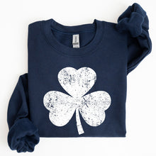 Load image into Gallery viewer, Retro Shamrock, Clover, Lucky, Irish, Lucky Charm, St Patrick's Day Sweatshirt