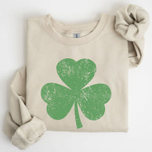 Load image into Gallery viewer, Retro Shamrock, Clover, Lucky, Irish, Lucky Charm, St Patrick's Day Sweatshirt