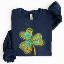 Load image into Gallery viewer, Pastel Shamrock, Clover, Lucky, Irish, Lucky Charm, Retro, St Patrick's Day Sweatshirt