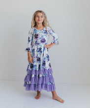 Load image into Gallery viewer, Lavender Floral Ruffles Dress