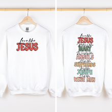 Load image into Gallery viewer, Love Like Jesus, Christmas, Christian, Faith, Gospel , Front and Back Sweatshirt
