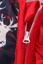 Load image into Gallery viewer, Navy deer print ruffle romper - Abbies Place