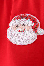Load image into Gallery viewer, Red christmas sequin tiered girl dress
