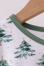 Load image into Gallery viewer, Green christmas tree bamboo pajama set