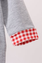 Load image into Gallery viewer, Gray farm applique romper