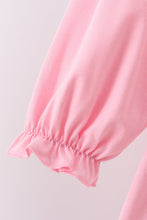 Load image into Gallery viewer, Pink animal smocked ruffle pants set