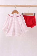 Load image into Gallery viewer, Red princess embroidery bloomer set
