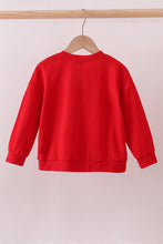 Load image into Gallery viewer, Red bow applique mom&me top