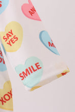 Load image into Gallery viewer, Blue heart print pocket romper