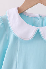 Load image into Gallery viewer, Blue heart applique dress