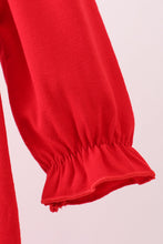 Load image into Gallery viewer, Red heart french knot bow bubble