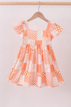 Load image into Gallery viewer, Orange Tennessee patchwork dress