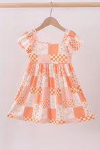 Load image into Gallery viewer, Orange Tennessee patchwork dress
