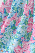 Load image into Gallery viewer, Blue I love MOMMY embroidery ruffle shorts set