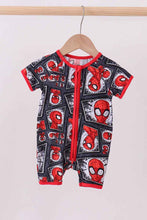 Load image into Gallery viewer, Red character bamboo romper