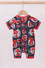 Load image into Gallery viewer, Red character bamboo romper